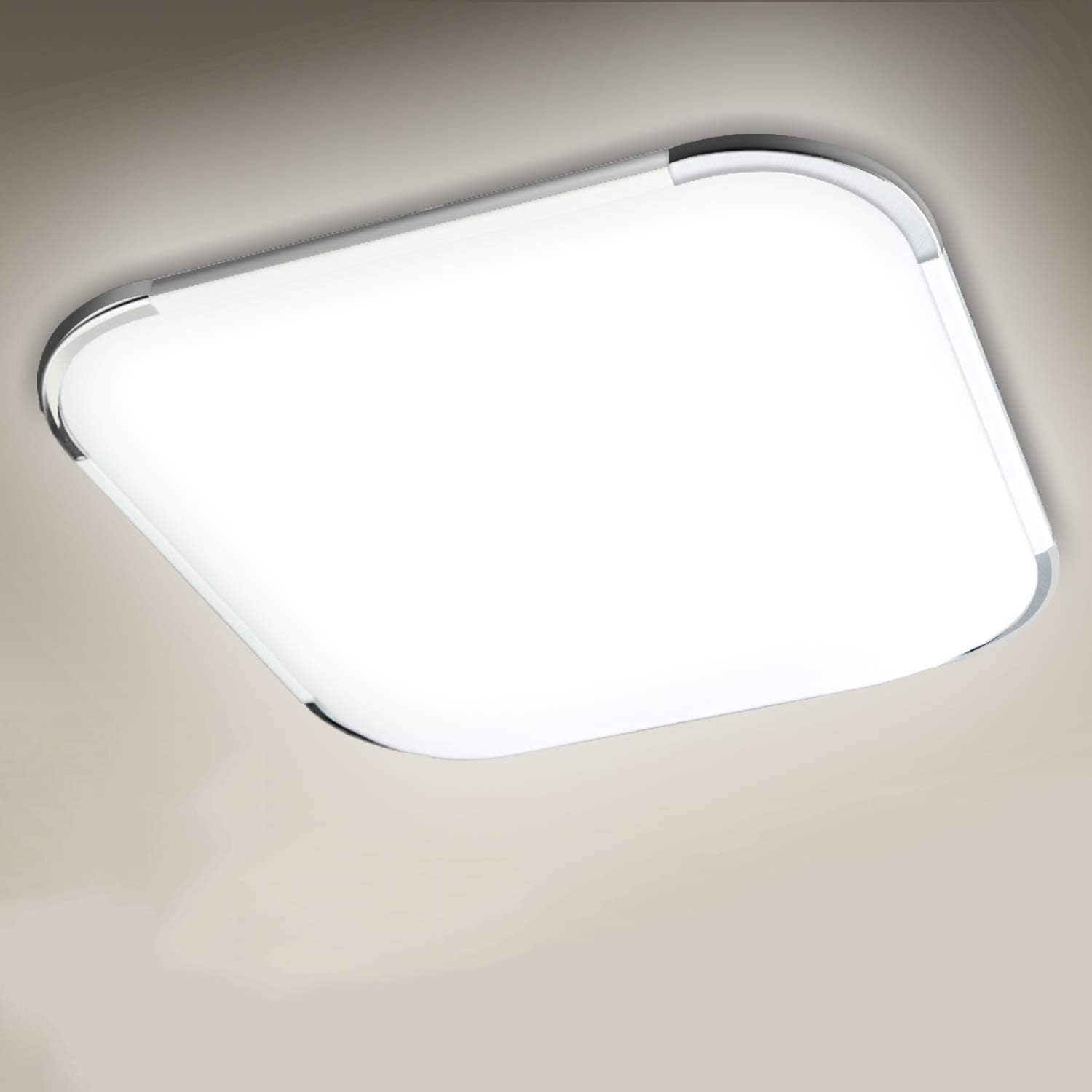 Flush Mount Lighting 6000k Cold White Lamp 64w Led Ceiling Light Modern Square Ceiling Light 3500lm No Flickering Ceiling Light For Bedroom Kitchen Living Room Ceiling Light Office Ceiling Lights Ceiling Lighting