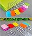 Acerich 7-Piece Non-Stick BPA Free Silicone Spatulas Rubber Spatula Set Heat Resistant Silicone Kitchen Utensils