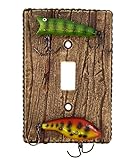 Fishing Lure Single Switch Wall Plate Electrical Cover