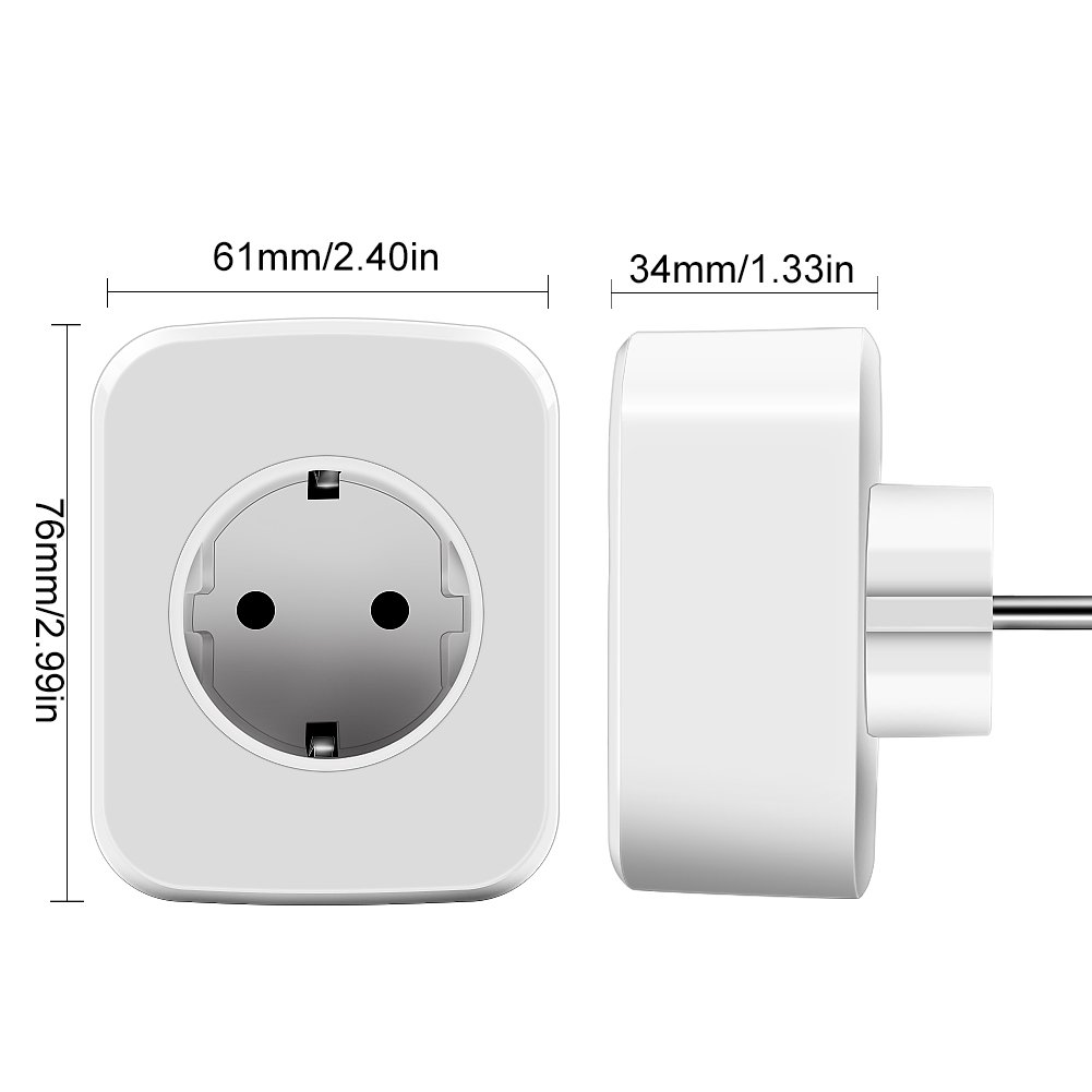 Intelligente WiFi Steckdose Smart Plug, ZEPST Smart Home Systems funktionier mit Smartphone App Steuerung überall und zu jeder Zeit, Funktioniert mit Amazon Alexa und Google Home