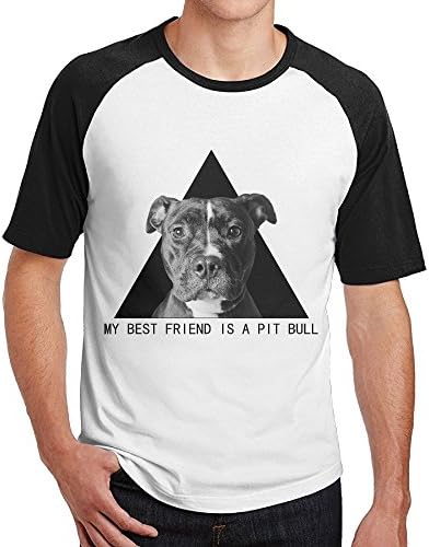 JAMIENOR My Best Friend Is A Black Pit Bull Man Jersey T Shirts