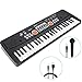 RenFox 49 Key Piano Keyboard Portable Electronic Kids Piano Keyboard Beginner Digital Music Piano Keyboard & Microphone Teaching Toy Gift for Kids Boy Girl
