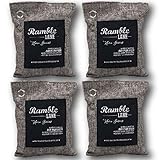 Ramble Lane 4 Pack 200g Naturally Activated Bamboo Charcoal Air Freshener Bags. Lasts 2 Years.