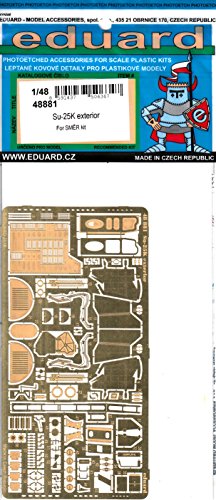 EDU48881 1:48 Eduard PE - Su-25K Frogfoot Exterior Detail Set (for use with the Smer model kit) [MODEL KIT ACCESSORY]