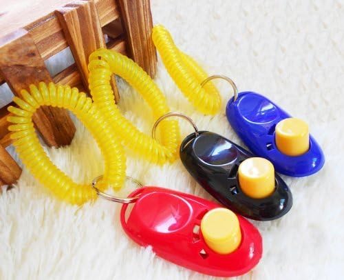 Kpmall Pet Dog Training Clicker Button with Wrist Strap Cat Clicker Training-2pcs