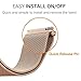 Koreda Compatible with Samsung Galaxy Watch (42mm)/Galaxy Watch Active Bands, 20mm Stainless Steel Mesh Loop Replacement Bracelet Strap for Galaxy Watch 42mm/Gear Sport/Ticwatch E Smartwatch