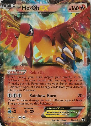 Pokemon - Ho-Oh-EX (22) - BW - Dragons Exalted - Holo