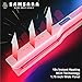 SAMSARA Professional Flat Iron Hair Straightener, 1.75 inch Wide Panel, Touch Control Adjustable Sensitive Temperature up to 450F, 3D Floating Titanium Plates,15s Instant Heat up, Dual Voltage, Greythumb 2