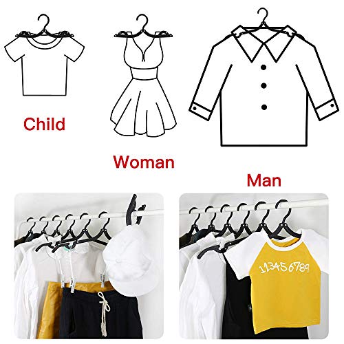 12 PCS Travel Hangers Portable Folding Clothes Hangers Travel