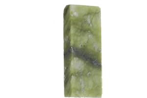 10000 Grit Natural Agate Sharpening Stone – Fine Green Jade Honing Whetstone for Knives & Razors, Pocket-Sized Grinding Tool 