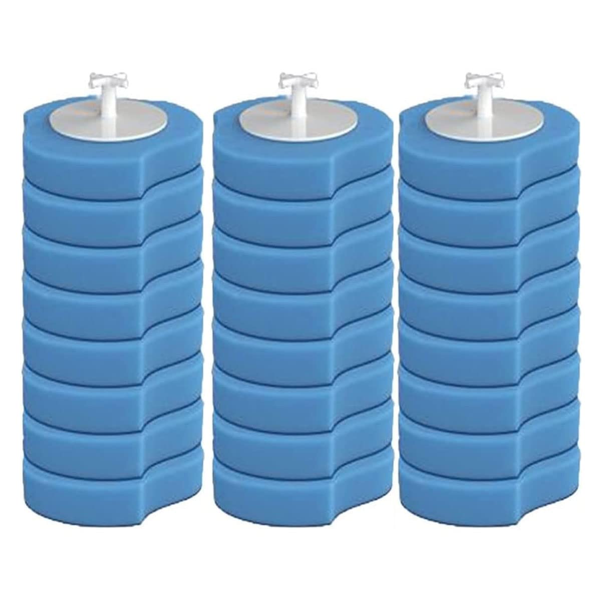 ChuangChi 24 PCS Disposable Toilet Brush Replacement Head, Disposable toilet brush refill head, Disposable Toilet Brush Replacement Head (24 pcs)