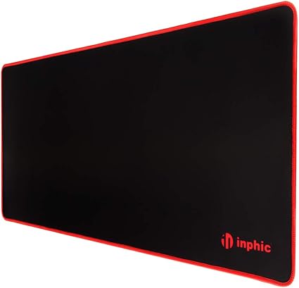 Amazon Inphic大型マウスパッド ゲーミング 防水 耐久性良い 大型サイズ 700 300 3mm ゲーミング オフィス最適 防水 疲労軽減 水洗い 滑り止め 耐久性が良い 一年間保証 赤黒 Inphic マウスパッド 通販