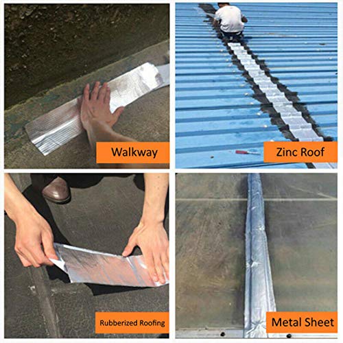 Super Waterproof Tape Butyl Rubber Aluminium Foil Tape (1.2mm5cm5m)