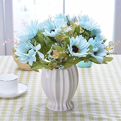 Amazon Com Xhopos Home Artificial Flowers Simple Modern Potted