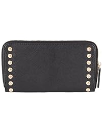 JOE'S JEANS Casanova Continental cierre de cremallera Alrededor de cartera con Studs