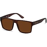 LYZOIT Square Sunglasses for Men Women Polarized Oversized Big UV Protection Rectangle Shades