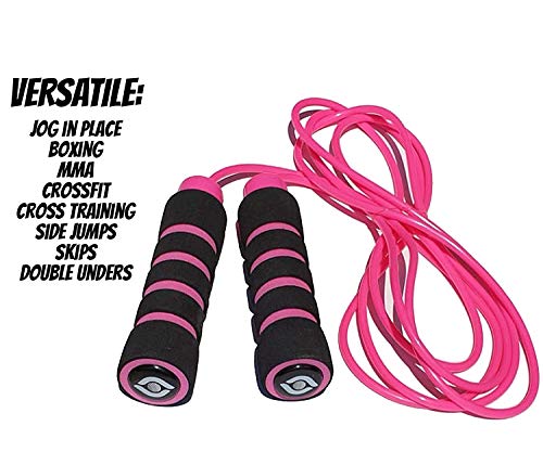 Limm Jump Rope Experience Levels, Cardio, Cross Fitness & More - Easily Adjustable - Best Exercise for Weight-Loss & Health - Start Enjoying The Comfort Today!