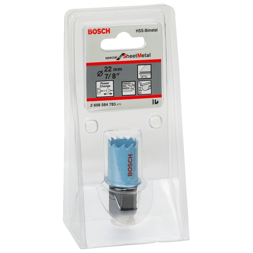 Bosch Professional Hole Saw Special for Sheet Metal (for Stainless and Steel Sheets, Ø 22 mm, Accessories for Drills) — image 1