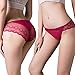 Vivilover Women's Sexy Lingerie Underwear Lace Thong Hipster Panties (XL---Waist: 37