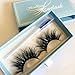 Fluffy Mink Lashes Strip with Russsian Volume, D Curl False Eyelashes Natural Look Effect, 1 Pair Cruelty-Free 18 mm for Women Makeup