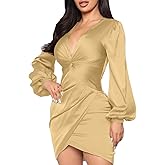 LightlyKiss Women's Wedding Guest Dress Twist Front Formal Party Cute Dress Women Front Formal Party Cute Dresses