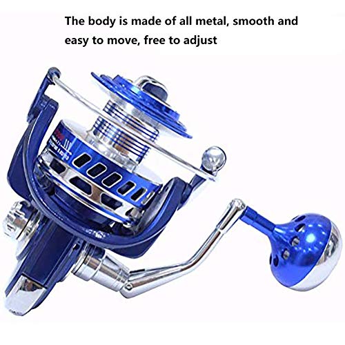 Saltiga Spinning Reels 6000 7000 8000 9000 10000 Schwere Meer Fischerboot Angeln Jigging Angelrolle Drag 30KG,Blue… – Bild 6