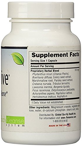 Renavive Natural Therapy For Kidney Stones (3) Bottles 60 Cap in each Bottle - //coolthings.us