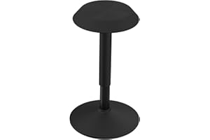 Yonsaeik Standing Stool, Adjustable Ergonomic Office Chair Standing Desk Chair Swivel 360 Degree Swivel Computer Chair Active Stools with Memory Foam Seat Cushion Anti-Slip Bottom Pad