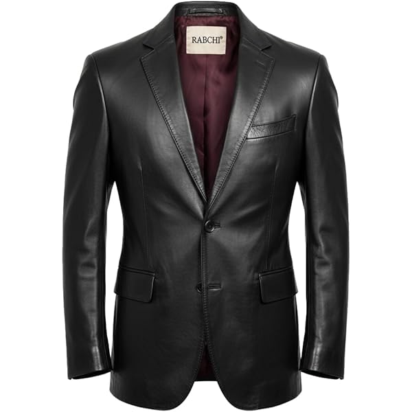 Men's Brown Genuine Leather Blazer Soft Real Italian Fitted