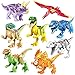 41pc Dinos Toy, Dinosaur Building Blocks Figures Toys,Jurassic Predator Herbivore and Dinosaur Scene Configuration Set