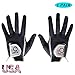 Amy Sport Golf Gloves Men Pair Left and Right Both Hand Rain Grip Lh Rh Weathersof No Sweat All Weather Grips Soft Comfortable Gray Green Size Small Medium ML Large XL
