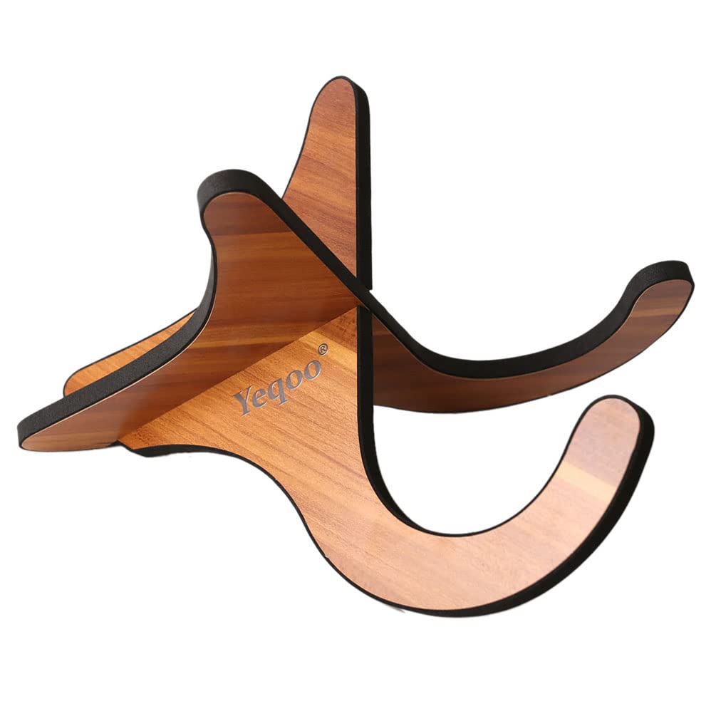 Yeqoo(R) Classic Acoustic Guitar/Ukukeke/Kalimba Wooden Stand holder (Medium Size for Ukulele)