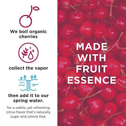 JUST Water Infused | Organic Cherry | 100% Premium Spring Water flavored with Organic Essences in a Paper-Based Recyclable Bottle, No Sugar, Artificial Flavors or Sweeteners, 16.9 fl oz (Pack of 12) - Thumbnail 2