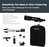 Celestron Travel Scope 50 Portable Refractor Telescope Kit with Backpack view 3