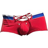 Banana Bucket Men's Sexy Lingerie Cotton Tie Rope Cute Boxer Brief Underwear Panties