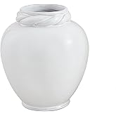 Mud Pie Small Twisted Ceramic Vase, 7.5" x 6.5"
