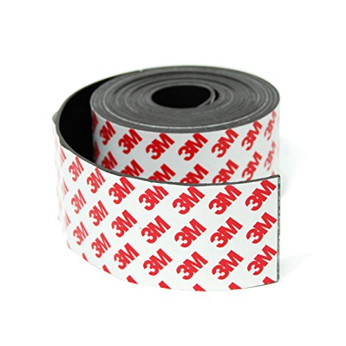 TAQTON Flexible Magnetic Tape - 2 Inch x 10 Foot. Industrial Strength With Adhesive Back for All DIY, Home and Industrial Needs