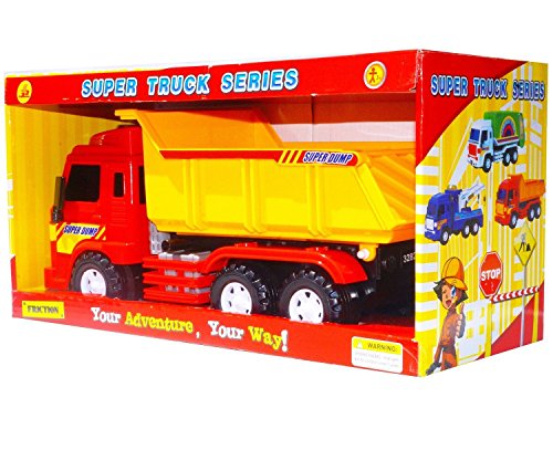 Big-Daddy Meduim Duty Friction Powered Construction Dump Truck With Dump Lever