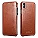 ICARER Leather Case Compatible for Phone Brown