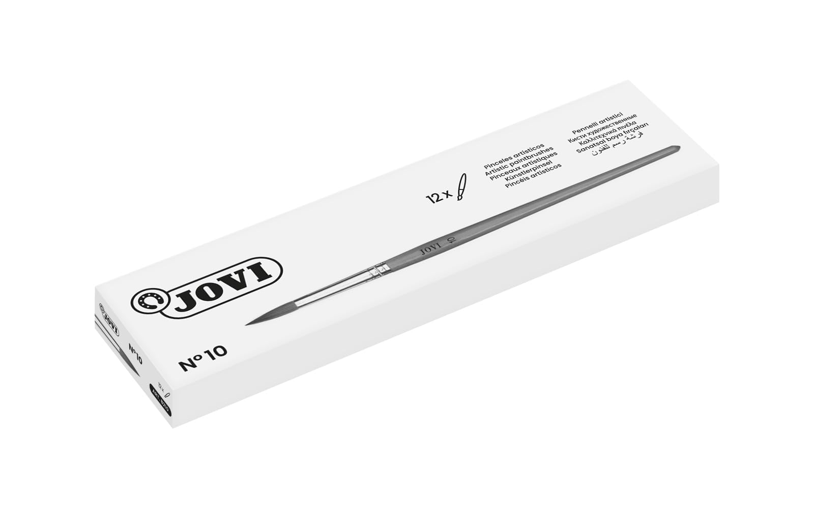 JOVI 8210 Artistic poney Hair Brushes, Assorted, Nº 10