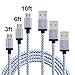 Xcords(TM) 3Pcs 3FT 6FT 10FT Extra Long Nylon Braided Universal Micro USB Cable High Speed USB 2.0 A Male to Micro B Sync&Charge Cord Wire for Samsung, HTC, Motorola, Nokia, Android, and More