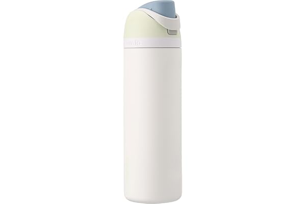 Owala FreeSip Insulated Stainless Steel Water Bottle with Straw for Sports and Travel, BPA-Free, 24oz, Iced Breeze