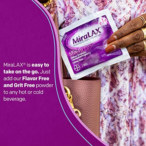 MiraLAX Laxative Powder Packets 10.0 ea. (Quantity of 5) Pricepulse