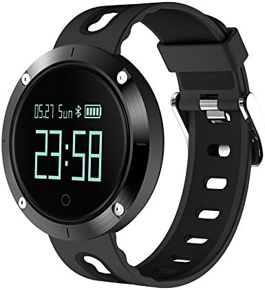 Fitness Activity Tracker Heart Rate Smart Bracelet, IP68 Waterproof, Blood Pressure Monitoring, Sports Pedometer Smart Bracelet Compatible ISO8.0 + and Android 4.3+ Smartphone (Black)