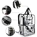 Estarer Clear Backpack Travel Beach Work Security Students Bag Transparent Schoolbag Satchel School Bookbag