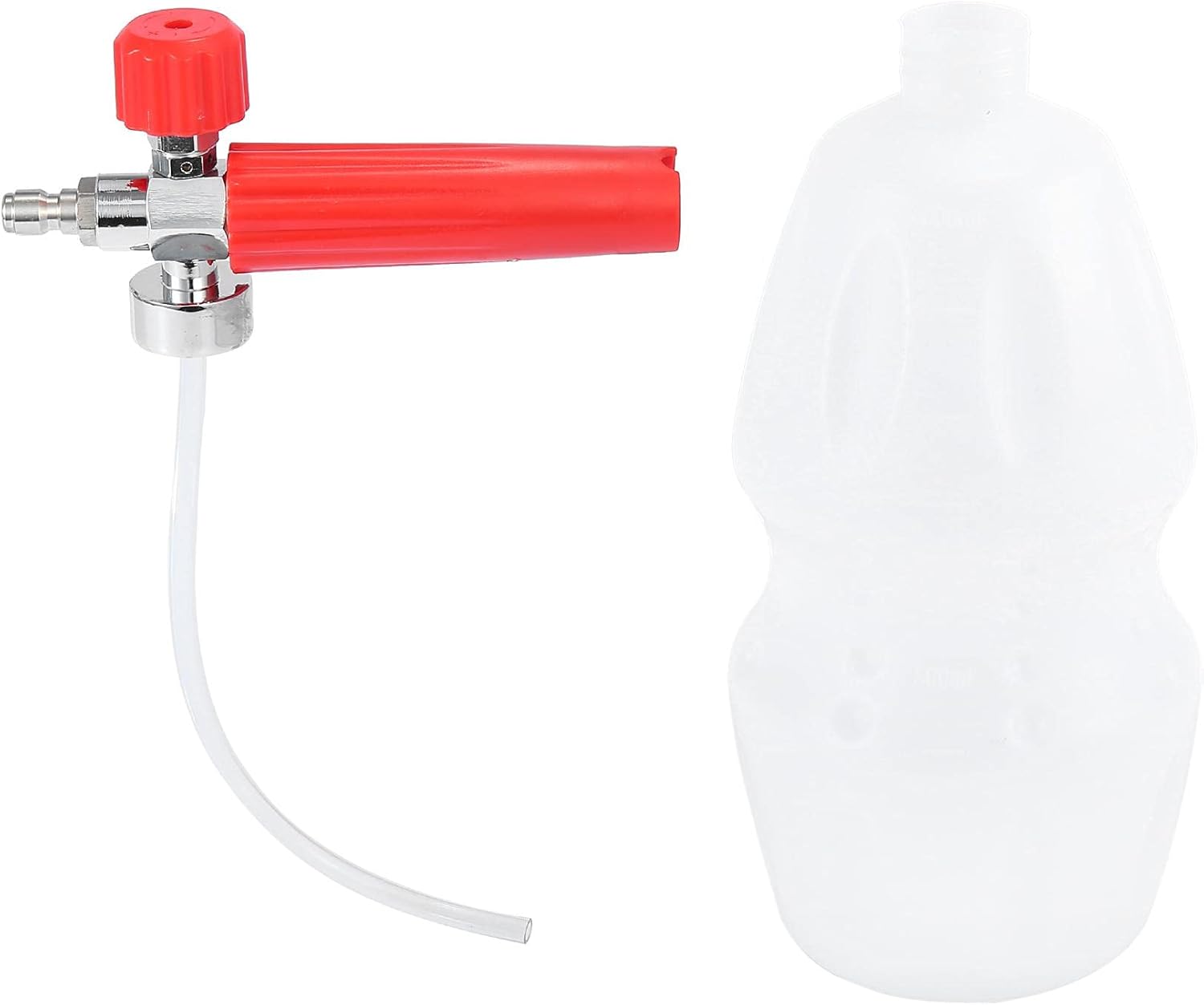 X AUTOHAUX Car Snow Foam Lance Pressure Washer Jet Nozzle Foam Blaster with Red Knob for 1/4" Quick Plug: Automotive