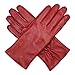 Harssidanzar Women's Nappa Lambskin Genuine Soft Leather Lined Cashmere Gloves GL006