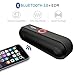 Winstion 1248 Bluetooth Speakers KC-18, Built-in Microphone, FM Radio, 2x3.5W Acoustic Drivers with Bass and lightweight, Black