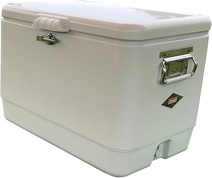 Amazon コールマン 54qt スチールベルトクーラー ホワイト 品番 並行輸入品 並行輸入品 コールマン Coleman クーラーボックス