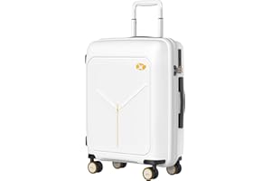 MGOB Carry on Luggage 22 X 14 X 9 Airline Approved 20 Inch Suitcase with Spinner wheels,Travel Suitcase Lightweight with TSA Lock Hardside Luggage Airline Approved Carry on Suitcase(White)